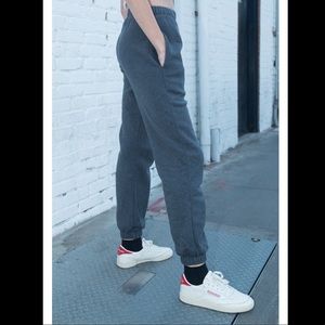 SOLD NWT Brandy MelVille Rosa Heather Grey Sweatp